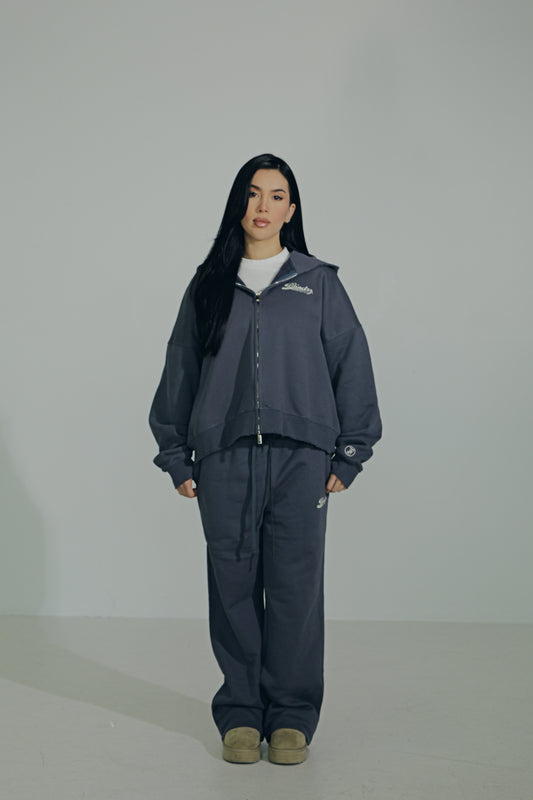 Blue "Script" Sweatpants