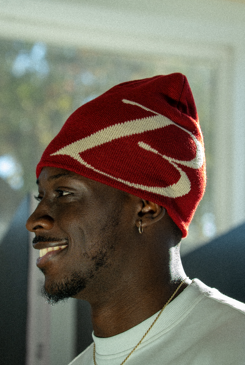 Crimson Red "Script" Toque